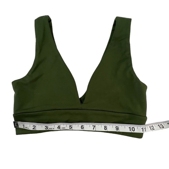 Reformation Dani Ecomove V-Neck Cross Back Bra XS stretchy - Picture 3 of 5